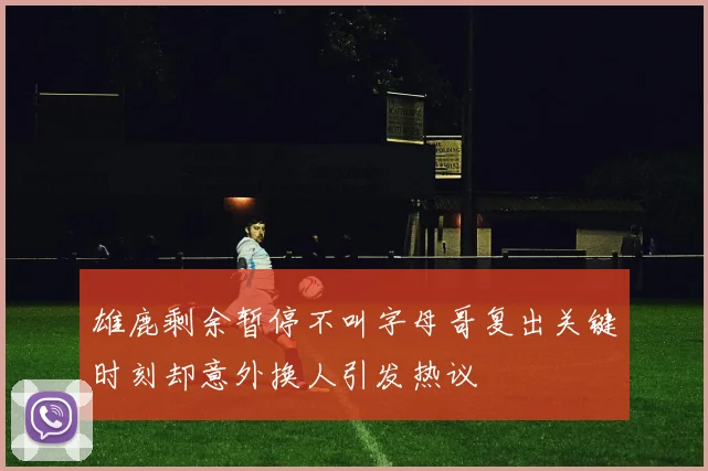 雄鹿剩余暂停不叫字母哥复出关键时刻却意外换人引发热议